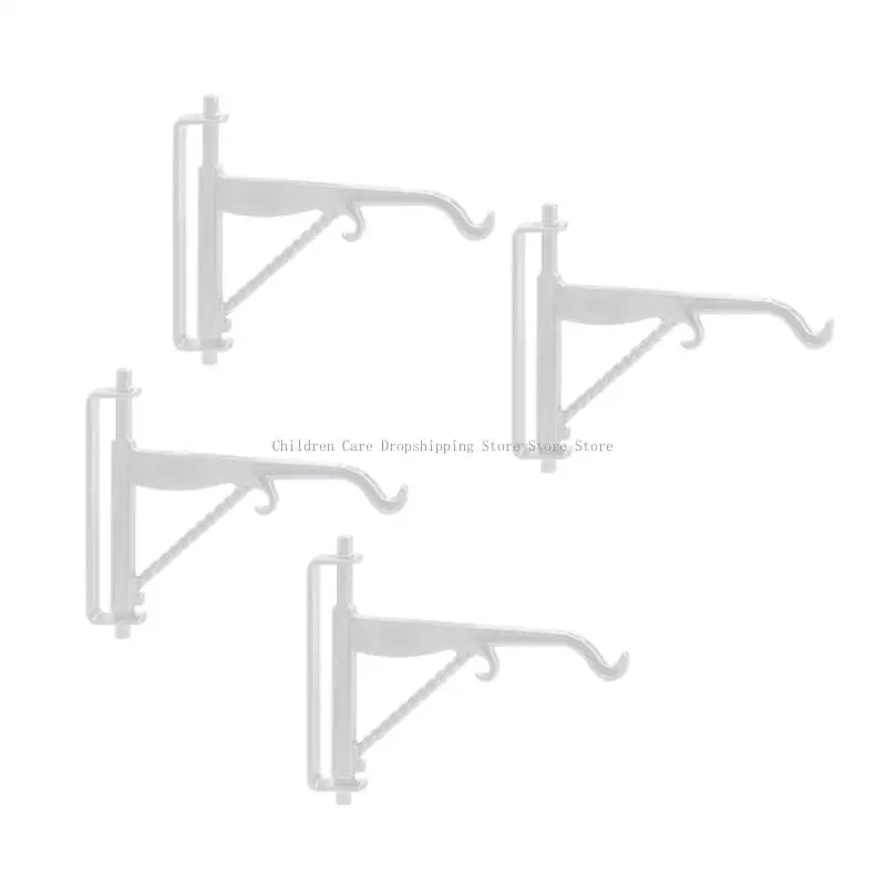 Realistisch model plantenbeugel 4 stuks metalen plantenhangers voor ambachtelijke poppenhuisproject tuinscène