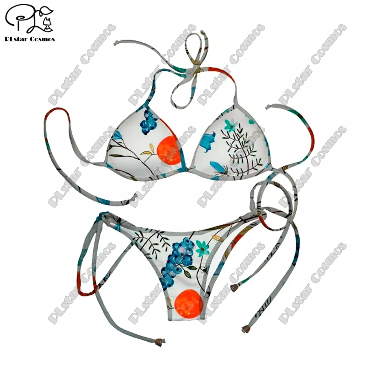 PLstar Cosmos Bikini 2 pezzi Bikini 3D All Over stampato estate donna Bikini costumi da bagno donna costume da bagno Sexy Bikini set 2