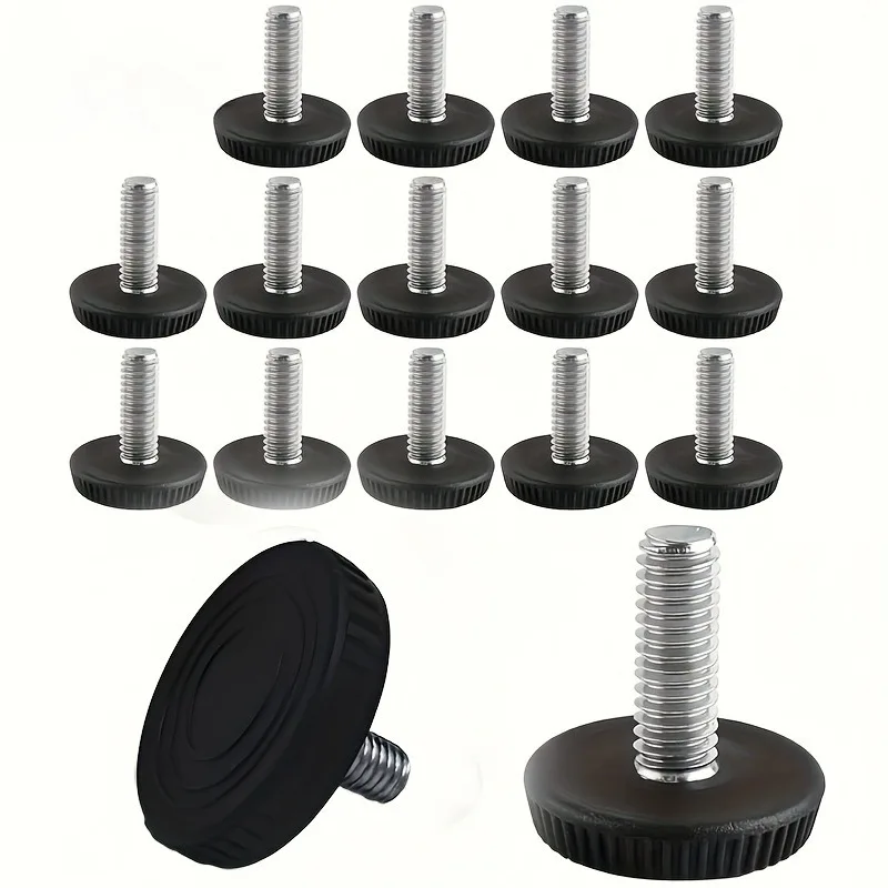 M8 Verstellbare Nivellierfüße mit 40mm Basis, Schwerlast-Möbelnivellierer für Schränke, Tische, Werkbänke, Maschinen, Höhenverstellbar