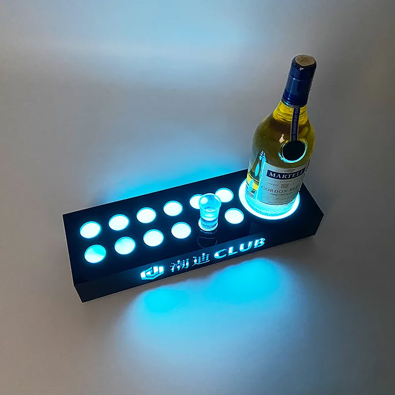 

LED luminous wine rack bar ktv table fighting wine set champagne foreign wine bullet cup holder chicken one bite cup