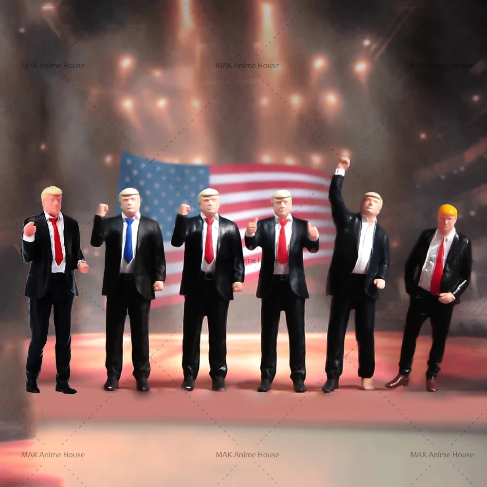 3D Printed Miniatures 1/18 1/24 1/64 1/43 1/87 USA President Figure Diorama Dolls Unpainted For Cars Vehicle Toy