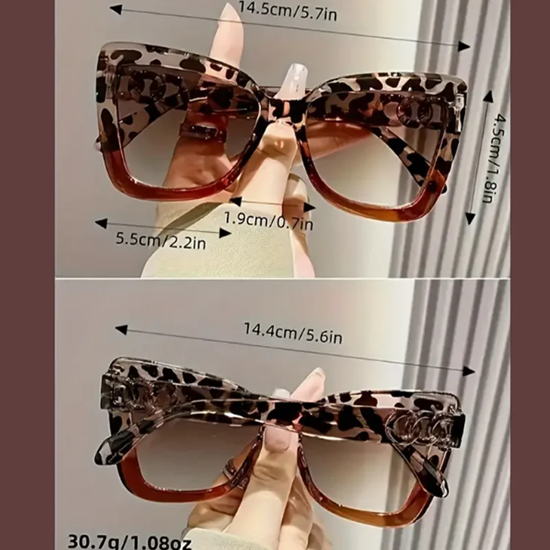 1 modische Unisex-Cat-Eye-Brille – klassischer Trend, langlebiger PC-Rahmen, einzigartiger Stil, perfekt für Strand und Party – Detail 5
