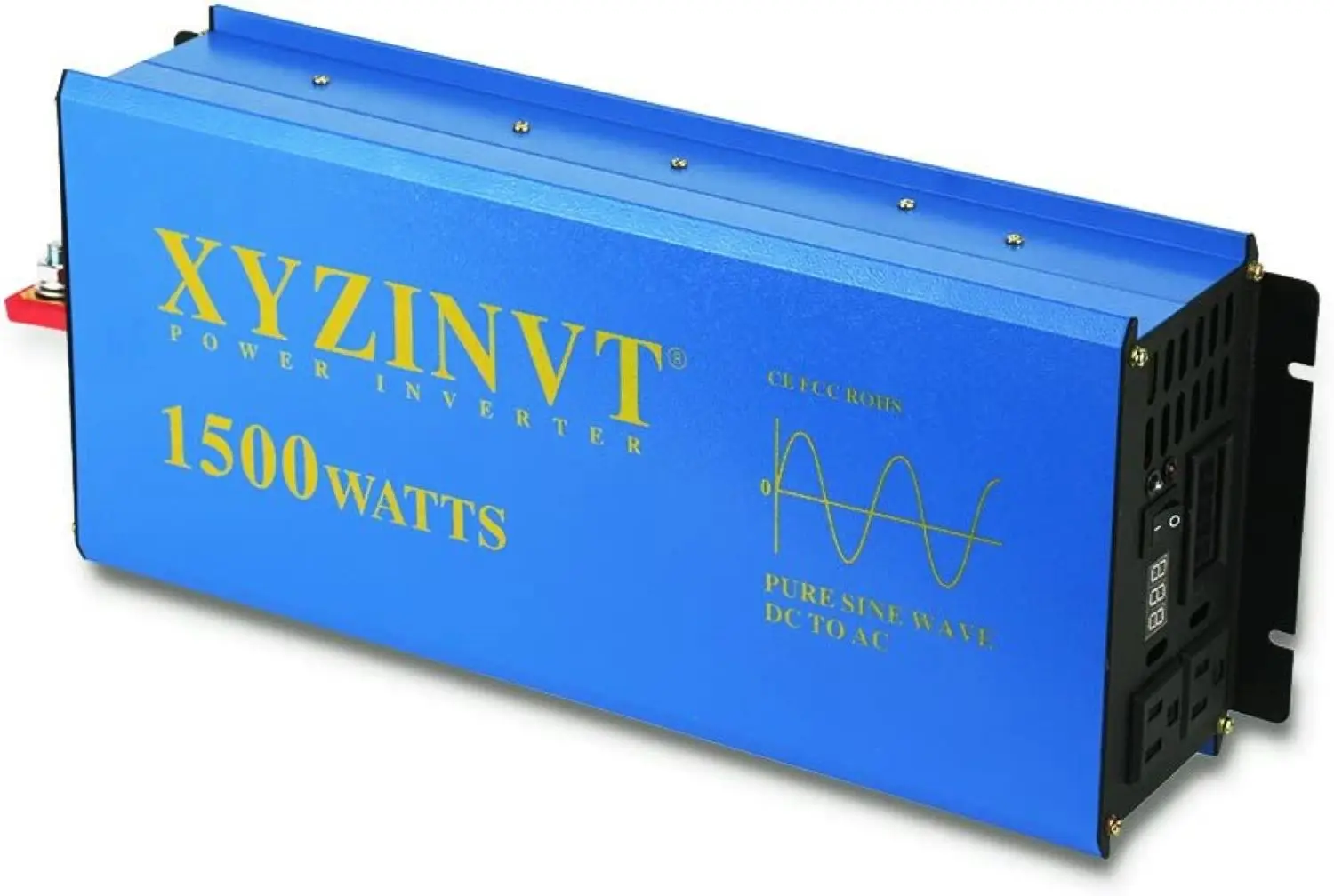

1500W Blue Pure Sine Wave Inverter 12V 220V Solar Power Inverter Generator 24V 36V 48V 96V DC to AC 100V120V 220V 230V 240V