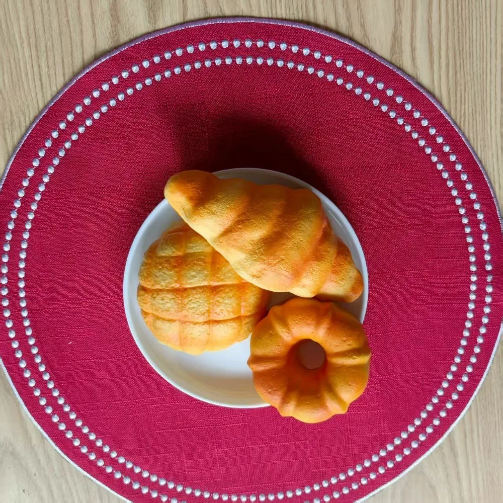 Benutzerdefinierte bestickte Spitzen-Tischsets, waschbar, wiederverwendbar, unabhängige Servietten für Zuhause, Esszimmer, Restaurant, Urlaub, Hochzeit, Party – Detail 2