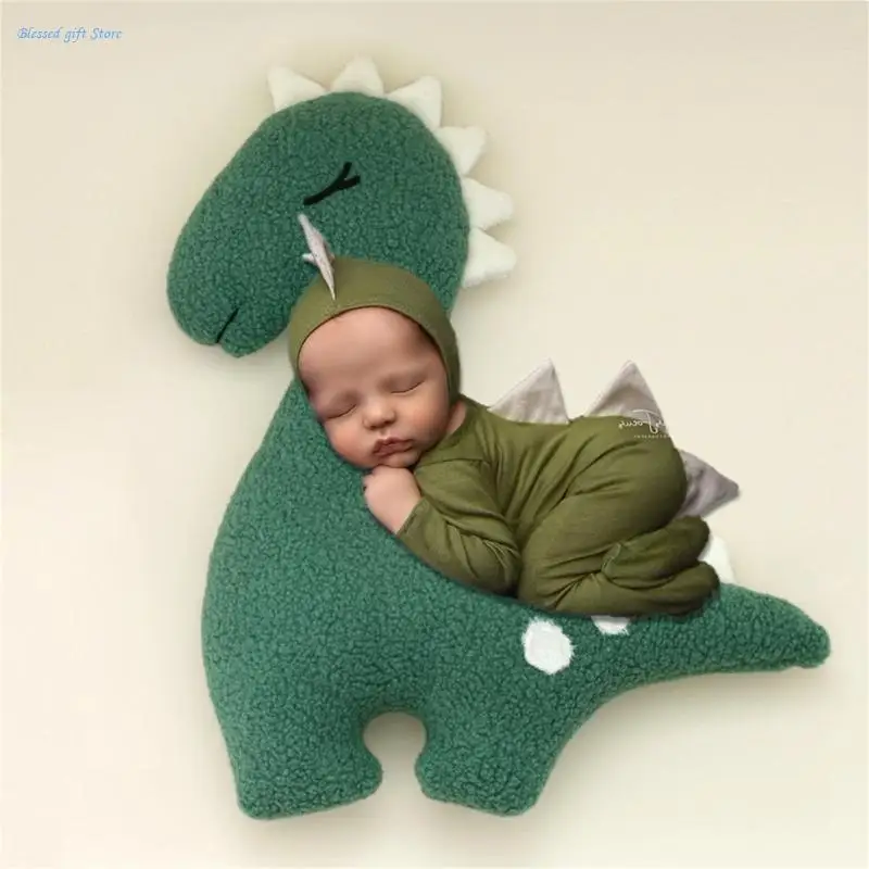 Newborns Dinosaur Posing Pillow Fun & Playful Toy for Captivating Photographs