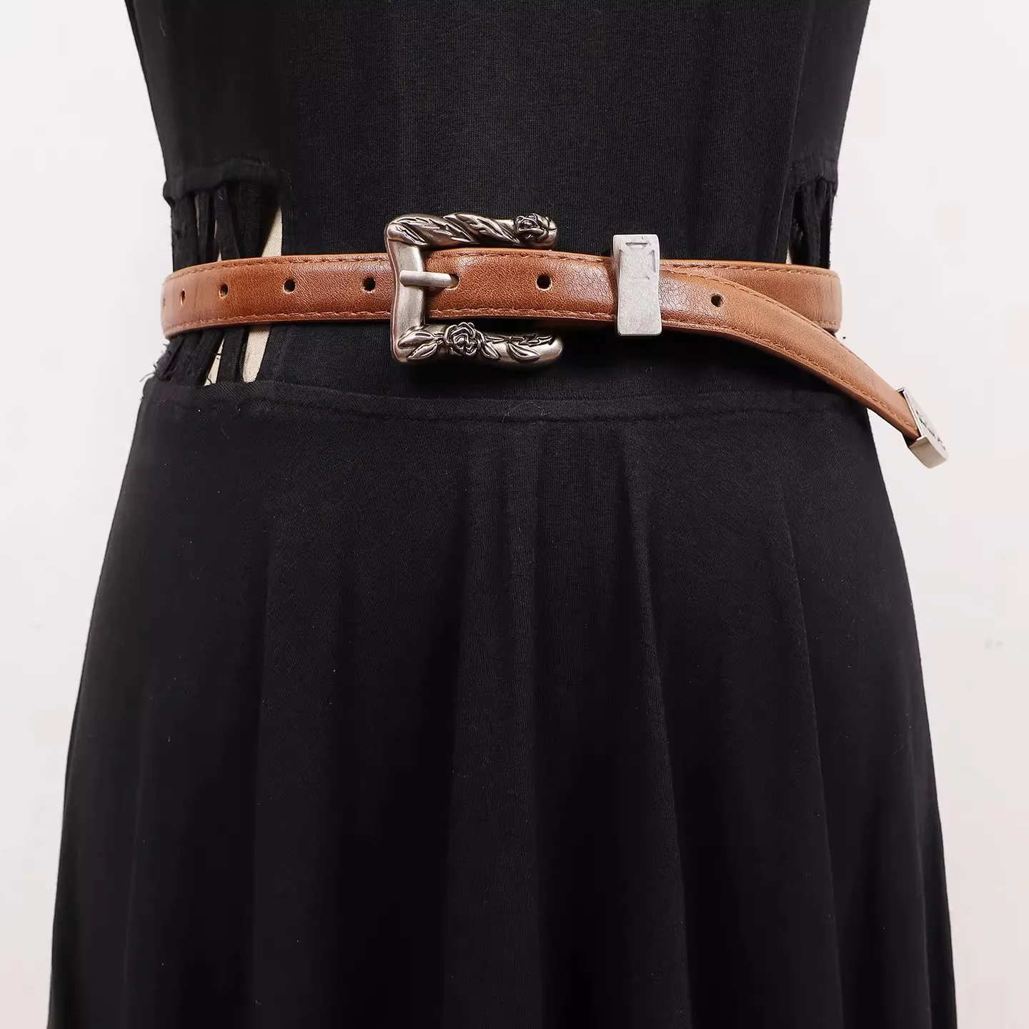 

Женские винтажные пояса-корсеты из искусственной кожи с пряжкой, узкие декоративные ремни для платьев R2693