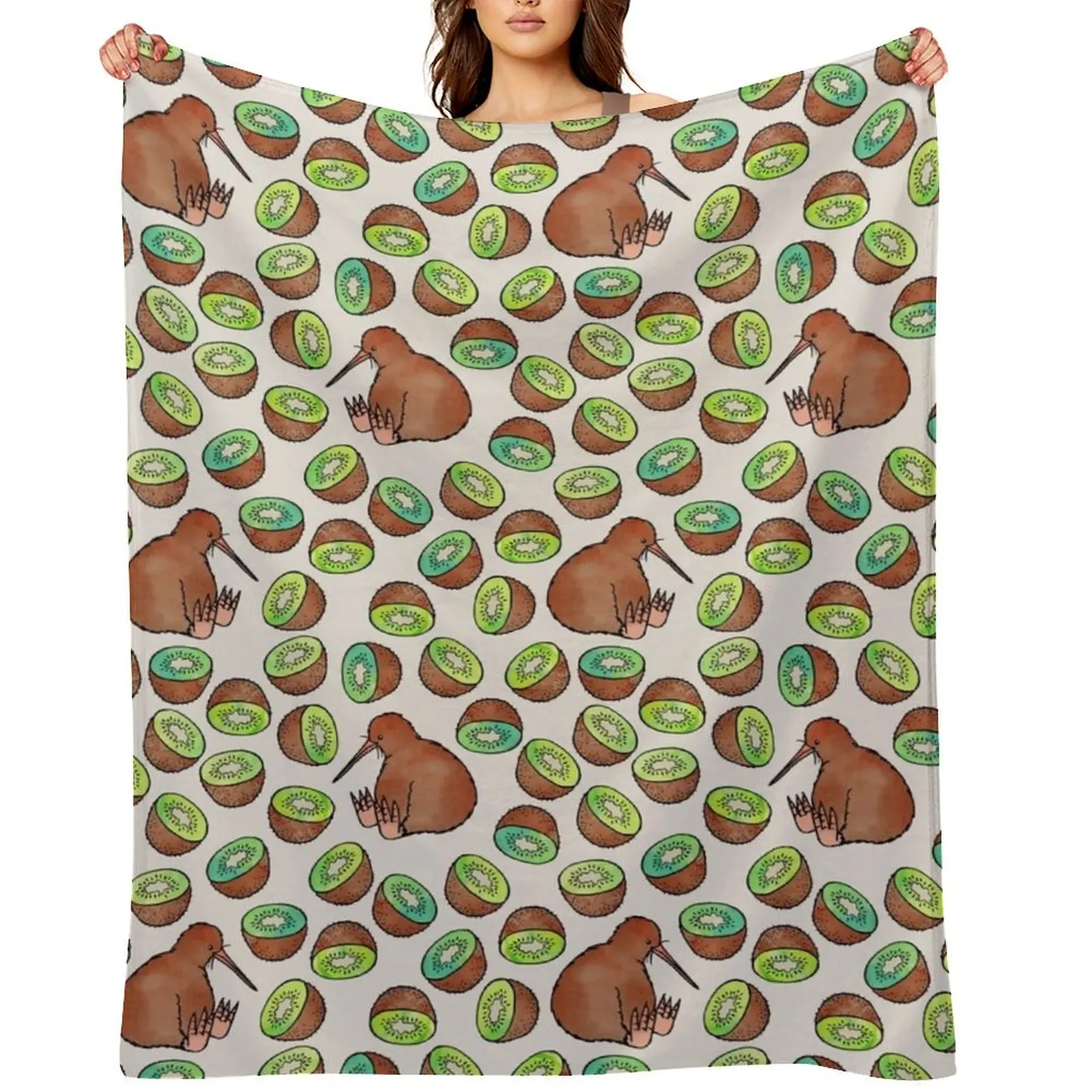 الكيوي رمي بطانية الأرائك الزخرفية هدايا عيد الميلاد سرير ناعم بطانيات أشعث #1