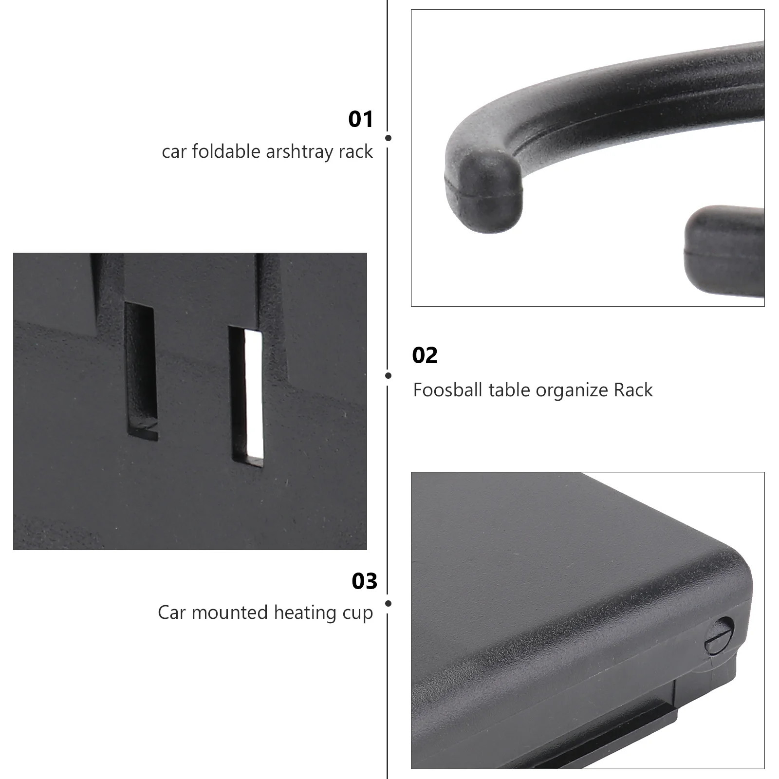 

1Pcs Car Cup Holder Smoke Ashtray Rack High-Quality Plastic Lightweight Quick Install Clamp Design Adjustable Position