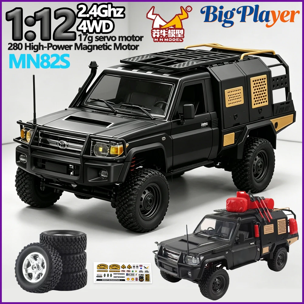

MN82S 1/12 Full Scale 4WD RC Pickup Truck Simulated LC79 Short Body Remote Control Off-Road Climbing Car Christmas Gift Toy