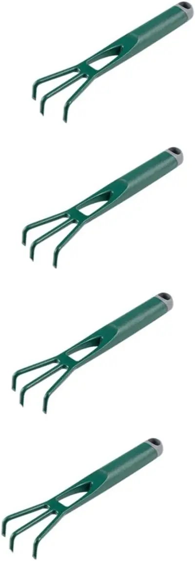 

4pcs Gardening Tools Gardening Hand Tool Garden Grass Remover Cultivation Tool Soil Digging Tool Plastic Rake Soil Loosening To