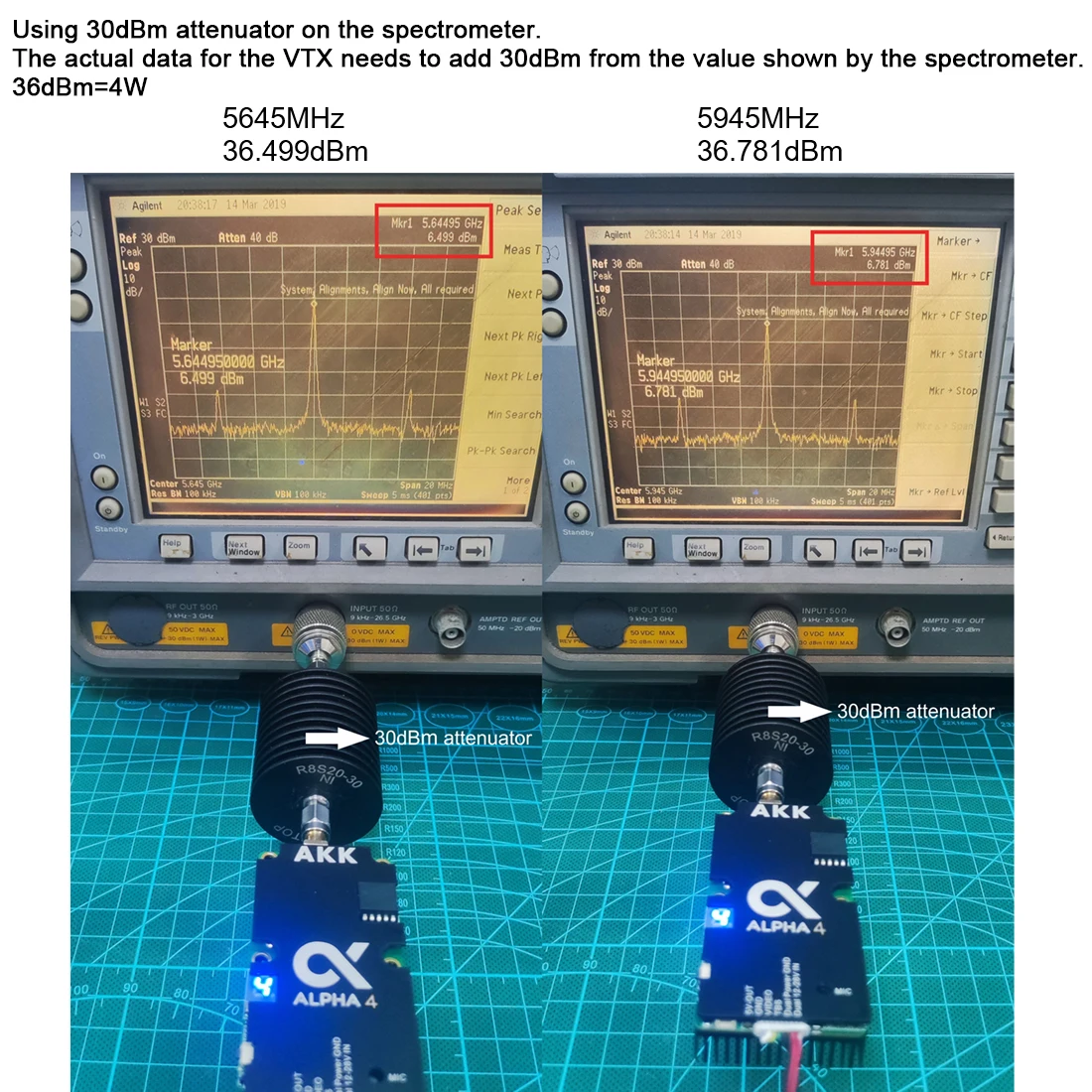 AKK 5.8GHz 4W 80CH VTX Alpha 4 Transmitter