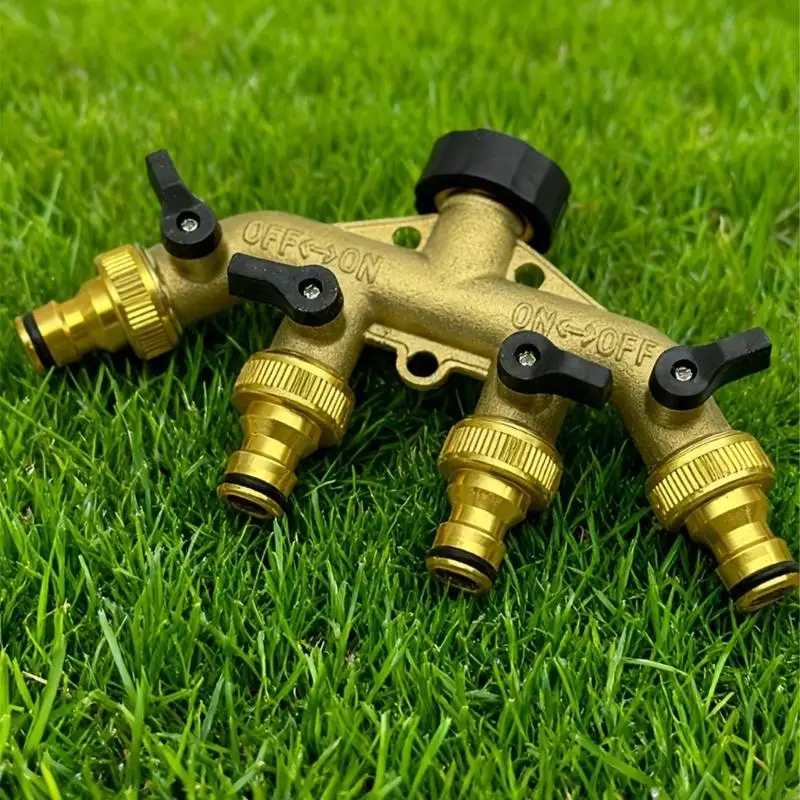 Reliable 4 Way Water Distribution Unit constructed Of Brass For Long Lasting Use