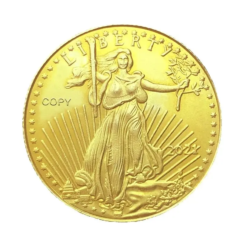 1/2 oz Feingoldene Sammlerstücke Münzen Vereinigte Statue von Amerika Liberty Challenge Münze Neujahrsgeschenk exquisite Sammlung 2021/2016