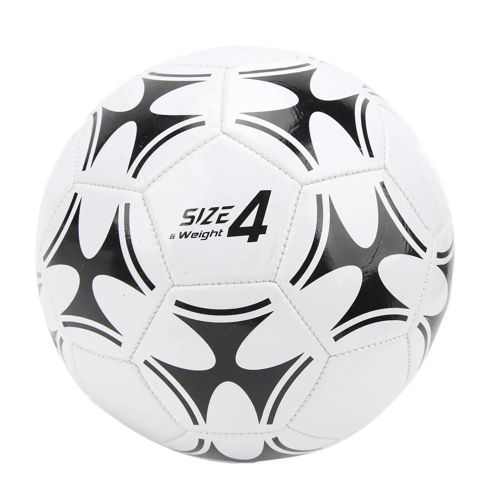 

Kids Soccer Ball PU Leather Kick Resistant Comfortable Foot Feel Neat Stitching High Elasticity for indoor Use for Practice