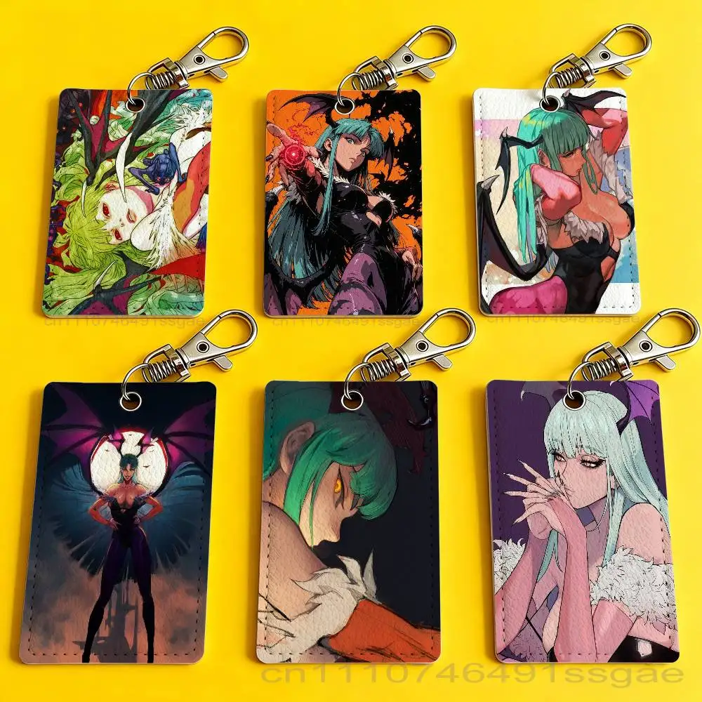 

M-Morrigan A-Aenslands Card Holder Men And Womenn Universal Antirust Keychain Learther Access Drop Key Tag Ring