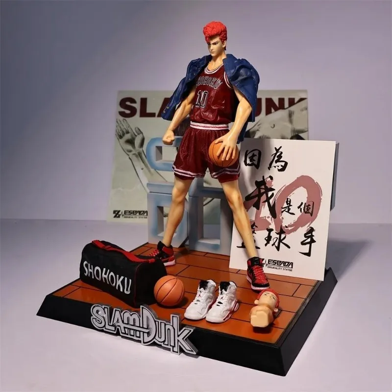 33CM SLAM DUNK Sakuragi Hanamichi Action-figuren Anime PVC Manga Modell Puppen Desktop Ornament Dekoration Kinder Spielzeug Geschenke