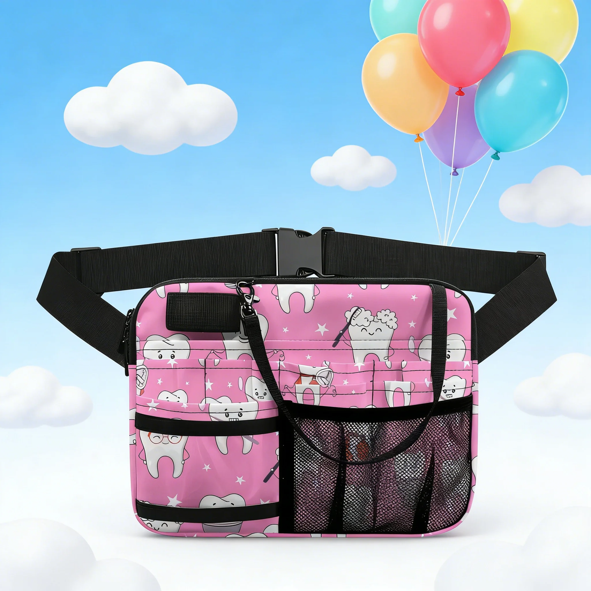 

Новая поясная сумка Kawaii для медсестер 2026 года, с несколькими отделениями и регулируемым ремнем для стетоскопов и необходимых принадлежностей