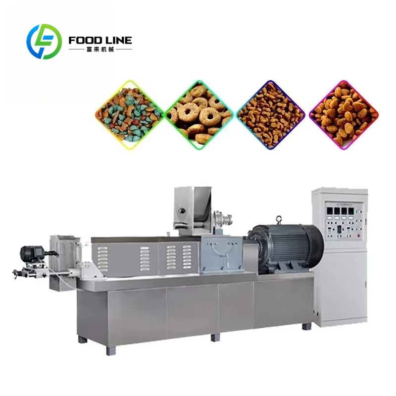 New and unused dog food manufacturing extruder pet food line for sale with CE certification