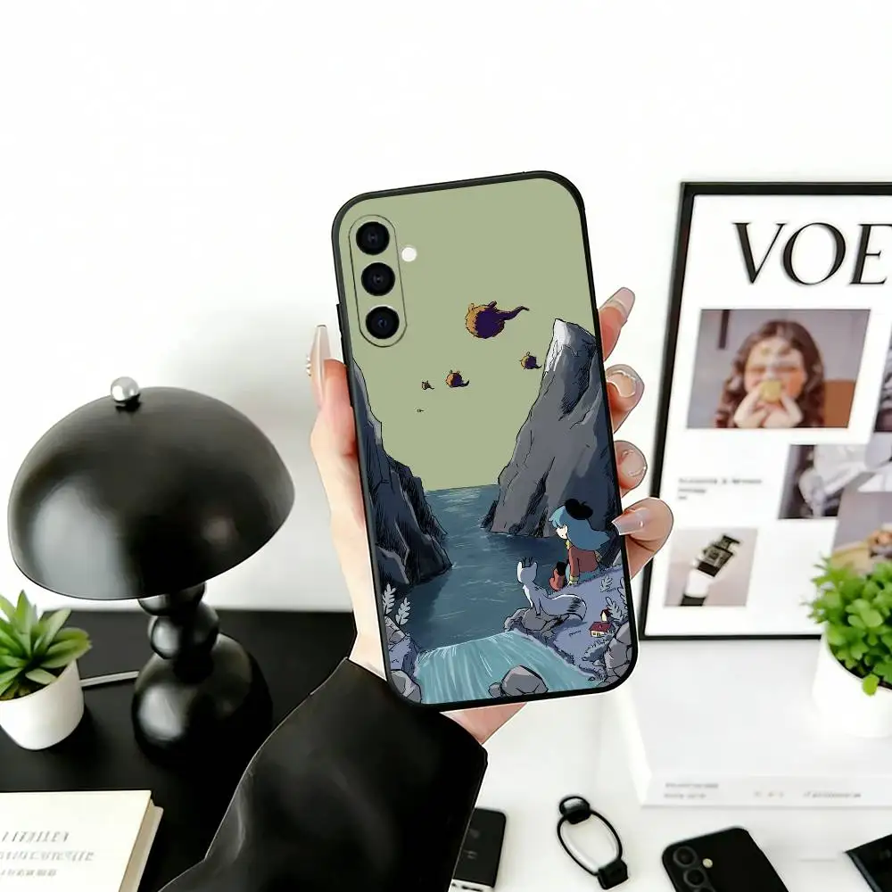 Cartoon H-Hildas gift Phone Case Black Silicone Soft For Samsung Galaxy A73,A72,A71,A70,A53,A52,A51