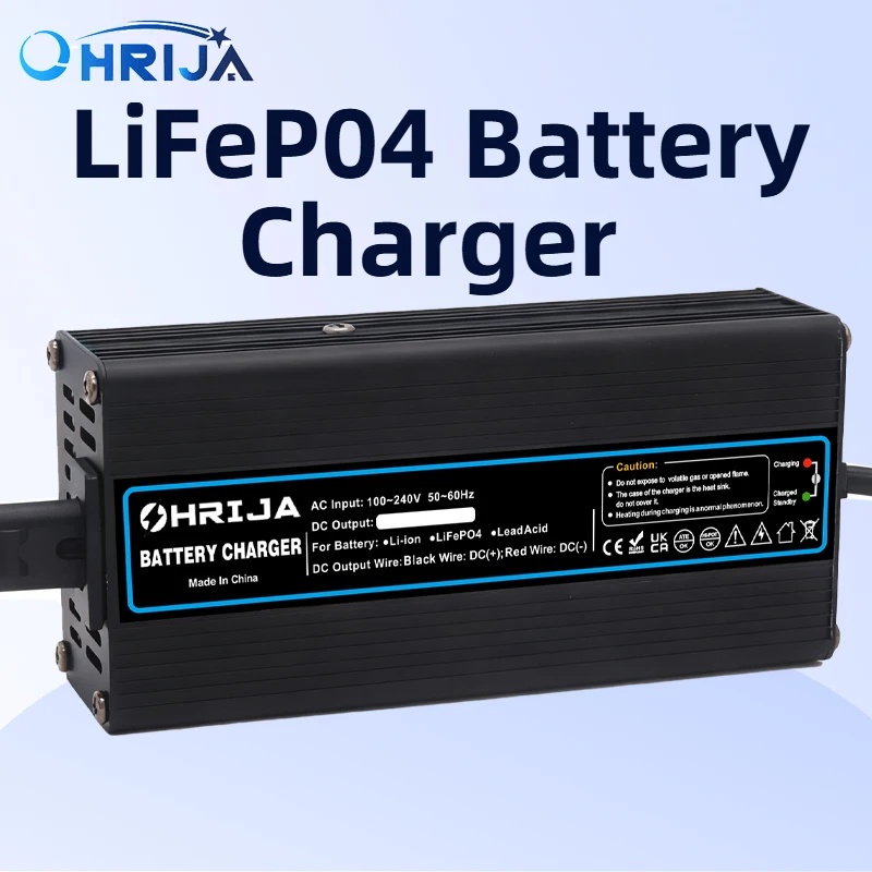 

Умное зарядное устройство OHRIJA 29.2V 2A с алюминиевым корпусом, совместимое с аккумуляторами LifeP04 8S 25.6V, без вентилятора, максимальная тихость