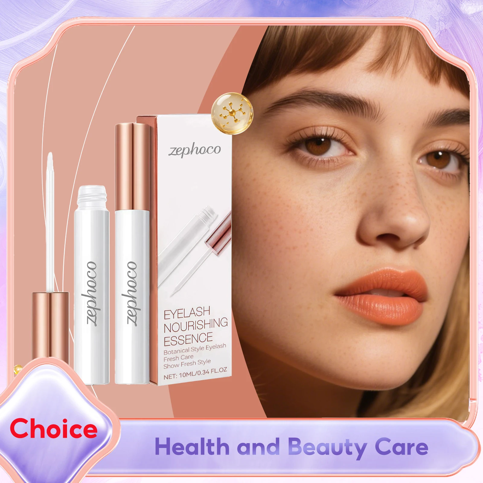 

Eyelash Nourishing Essence Lengthening Thicker Natural Curling Lash Lifting Smudge-Proof Long-Lasting Hold Hydrates Care Mascara