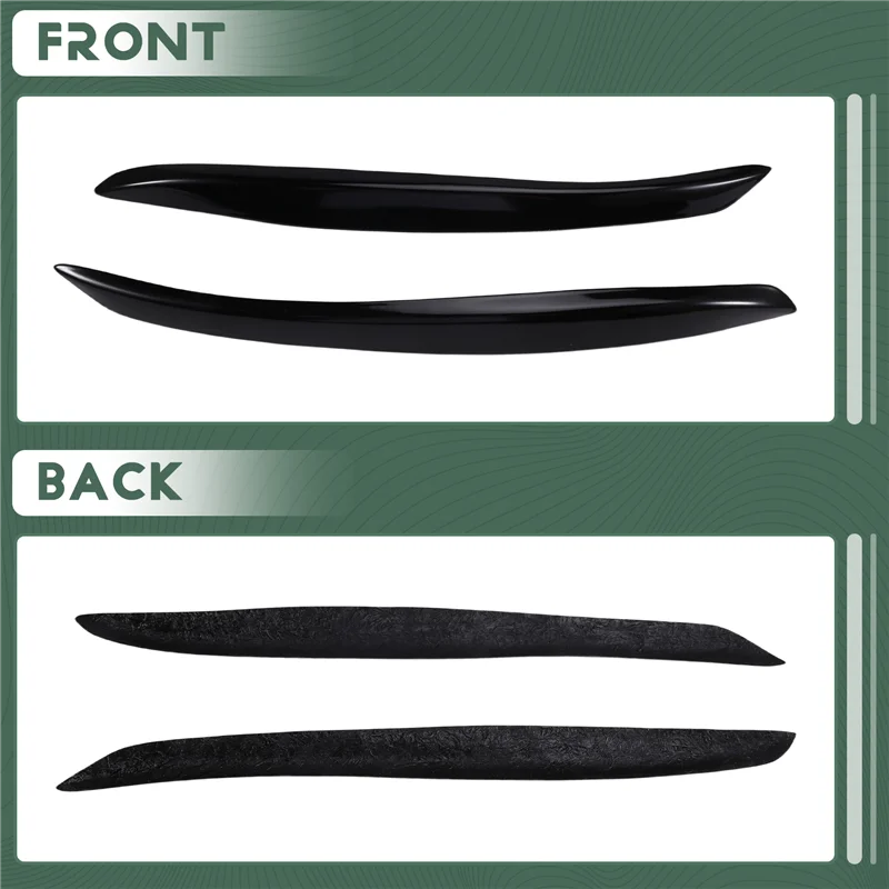 

Car Light Decorative Cover Accessories Gloss Black For TT 8J 2006-2014 Headlight Eyelid