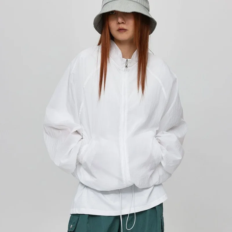 

2025 Summer Korean version simple and classic UV-resistant long-sleeved light jacket breathable and fashionable sun protection