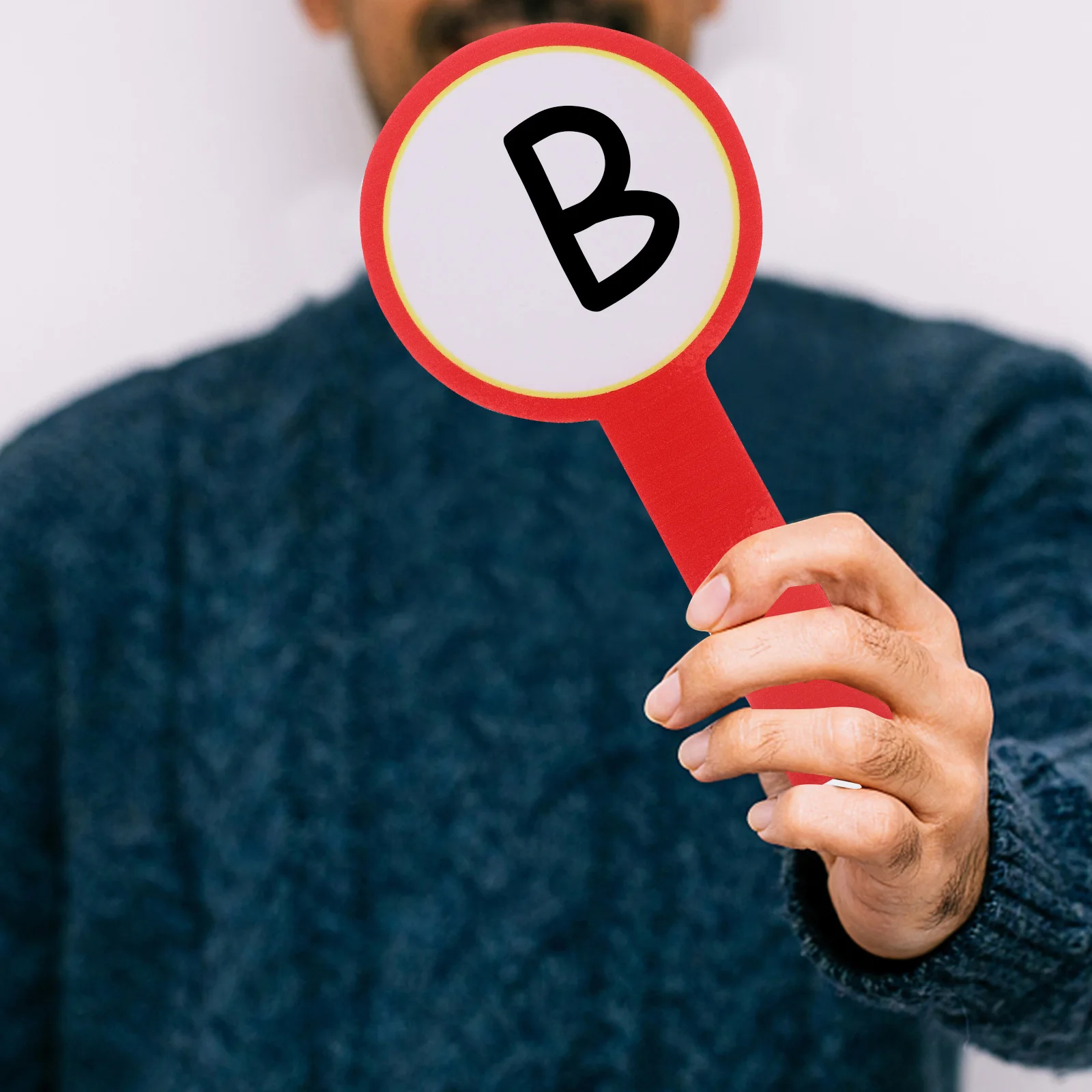 10pcs Handheld Scoreboard Dry Erase Paddle Writable Reusable Mini Whiteboard Portable Practical Smooth Edges Sturdy