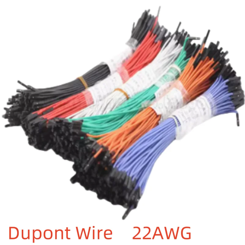 10pcs High-end Soft Silicone Dupont Wire 1P Dupont Jumper Cable Female Male Connector 10/20/30cm 22awg for Arduino