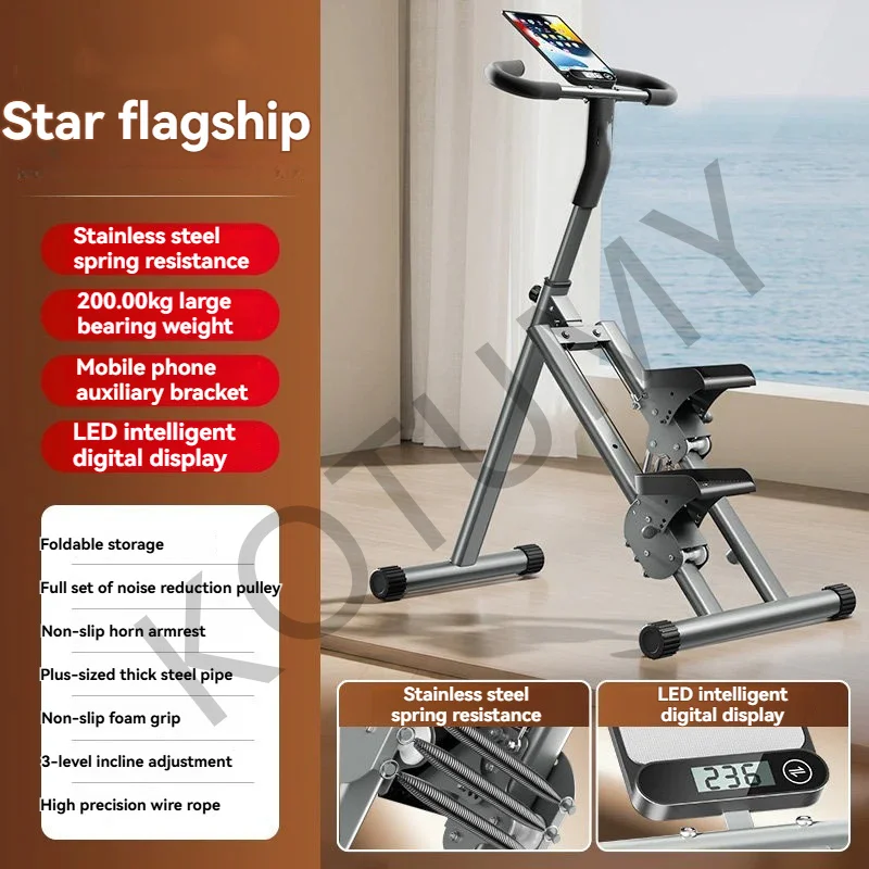 Home Foldable Step Machine Indoor Stair Climbing Fitness Equipment Gym New Hot Multifunctional Sports And Stationary Stepper