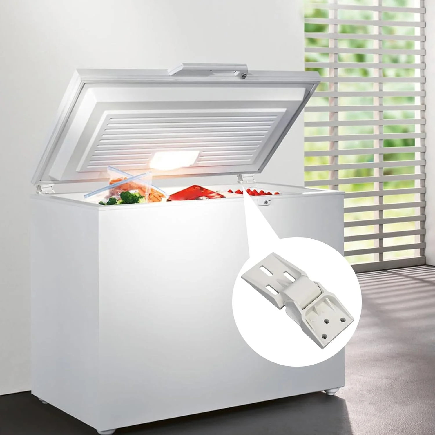 Freezer Hinge Replacement | Hinge for Small Freezer,Easy to Install and Balanced for Small Freezer for Kitchen Chest Freezer Hin