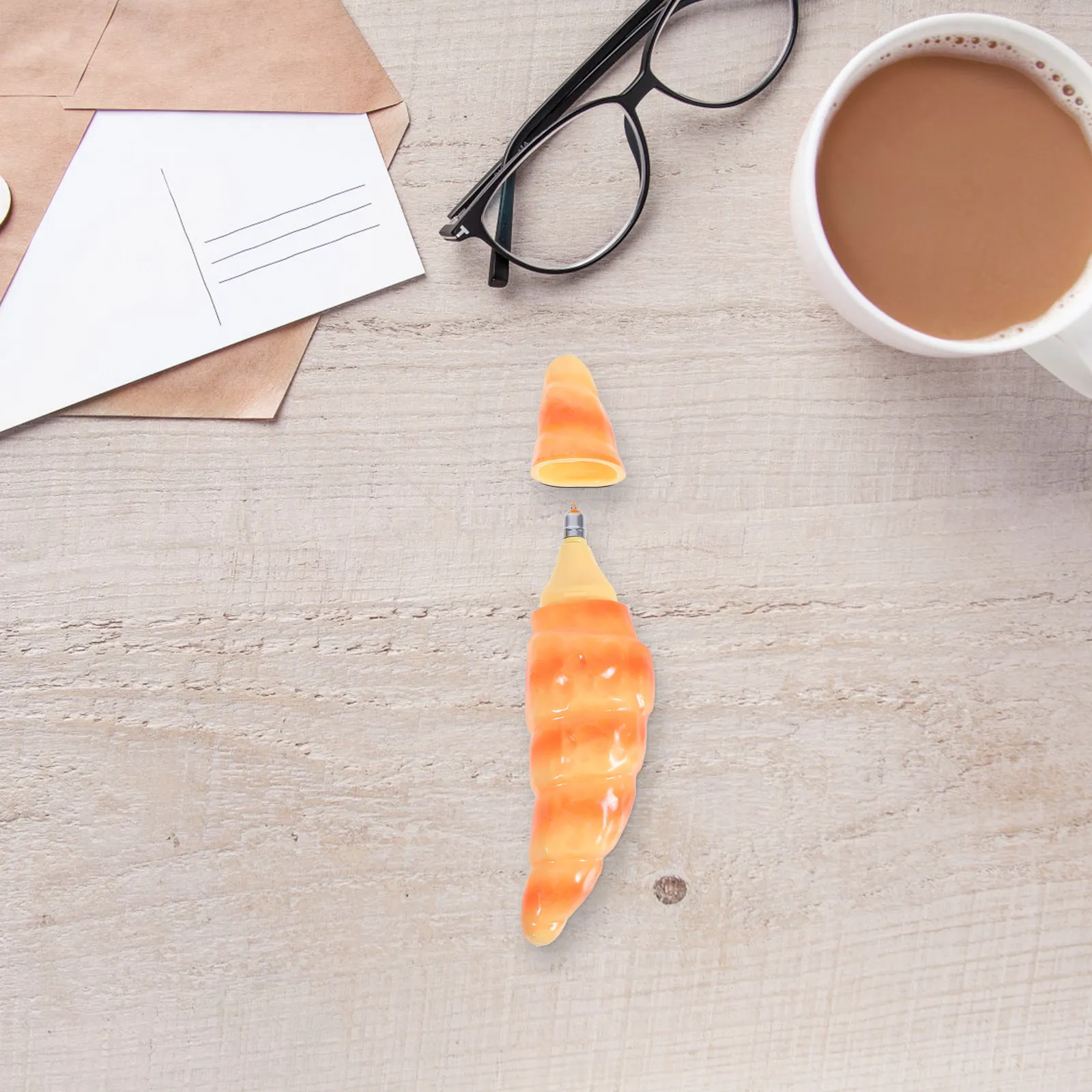 5Pcs Plastic Construction Bread Shaped Ballpoint Pens Novelty Writing Office School Adults Cute Stationery