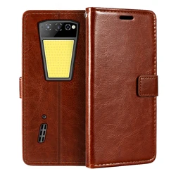 Case For Unihertz Tank Wallet Premium PU Leather Magnetic Flip Case Cover With Card Holder And Kickstand For Unihertz Tank