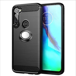 Luxury Brushed Carbon Fiber Phone Case For Motorola Moto G Stylus 2020 XT2043 XT2043-4 6.4