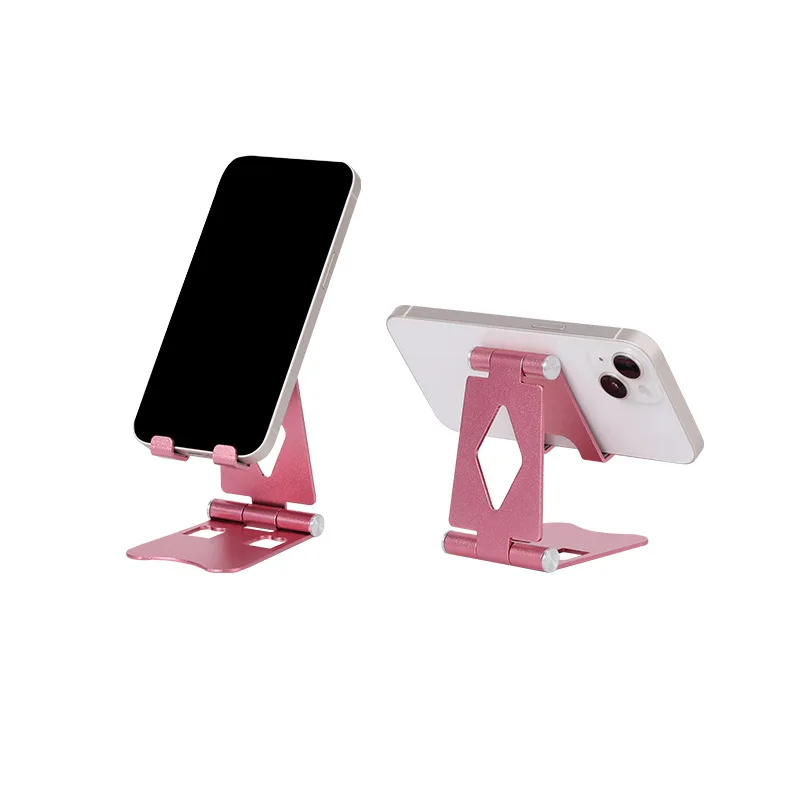 Aluminum Alloy Portable Phone Holder Stand For iPhone 15 14 13 12 Samsung Xiaomi Huawei Android Tablet Stand Desk Phone Trestle