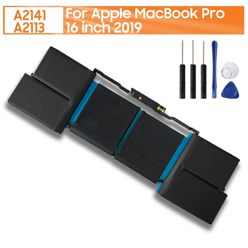 

Перезаряжаемая литиевая батарея 11,36 В, 8790 мАч, A2141 A2113 для Apple MacBook Pro 16 дюймов 2019, бесплатные инструменты