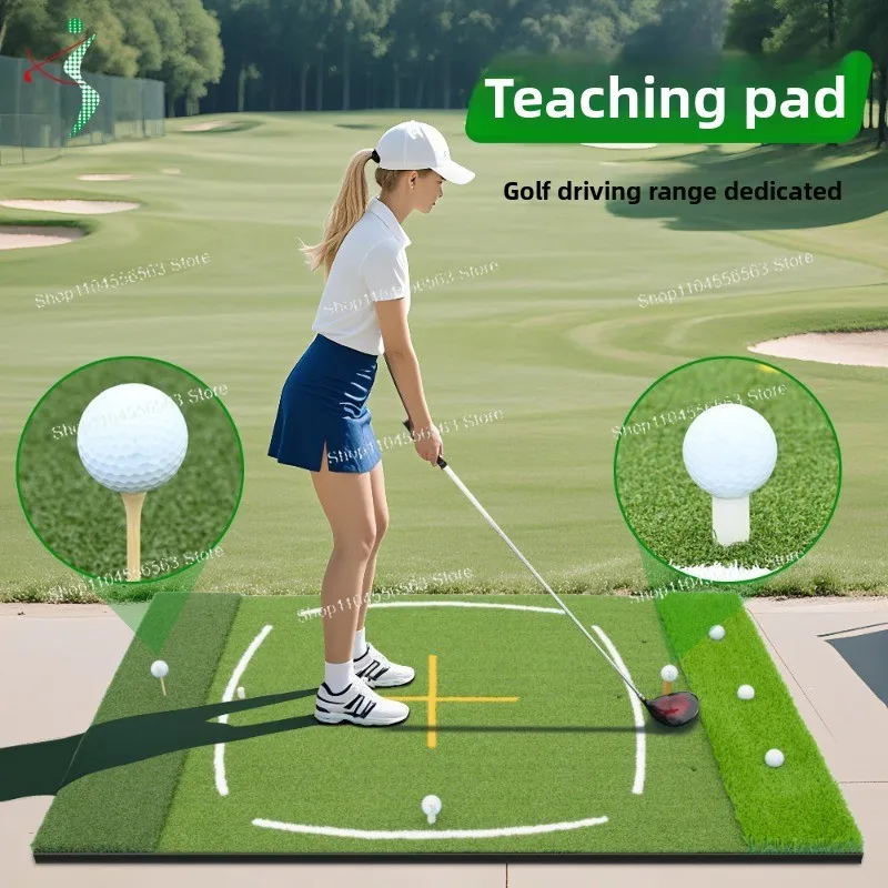 New Golf Teaching Strike Mat - Driving Range Special Ball Mat Cross Assisted Swing Practice Mat