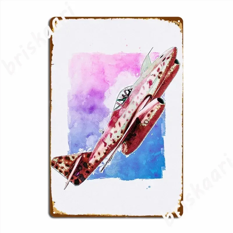 Me262 Schwalbe Watercolor Metal Sign Wall Pub Designing Club Bar Plates Tin Sign Posters