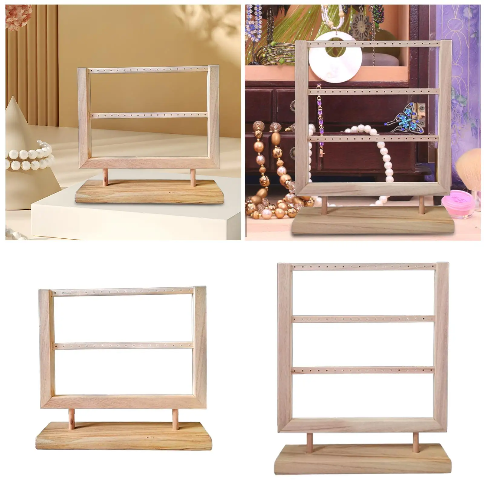 Earring Display Stand Supplies Hanging Storage Rack Earrings Organizer Hanger for Countertop Centerpiece Shop Dresser Tabletop