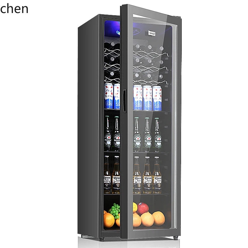 

LXC ice bar single door small office special refrigerator living room refrigerated fresh-keeping cabinet tea transparent door