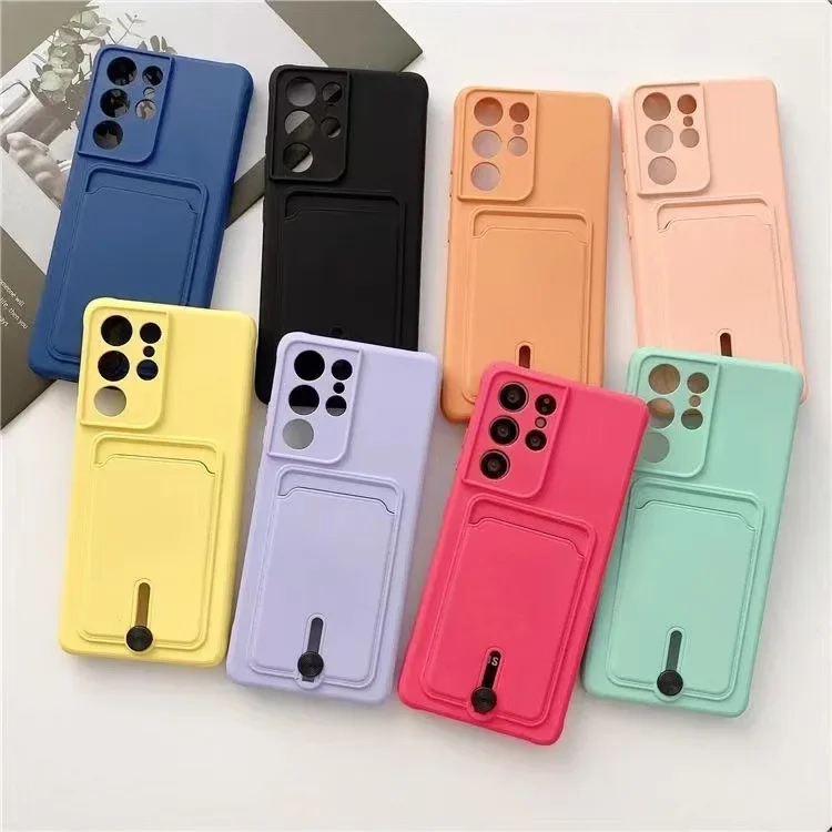 Kartenhalter Brieftasche Handyhülle für Samsung Galaxy S25 Ultra S24 Plus S23 FE A55 A56 A36 A06 A16 A07 A17 Silikon Soft Cover – Detail 1
