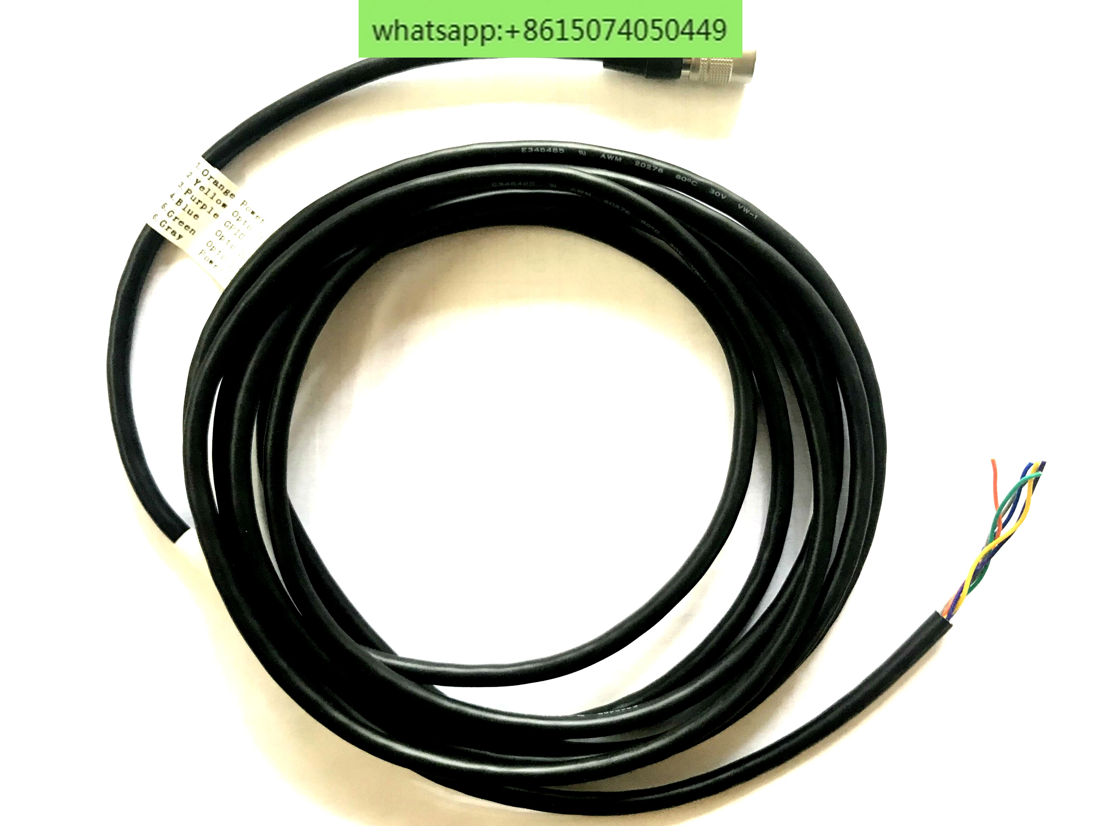 Industrial camera adapter 6pin aviation plug power cord MV-ACC-01-2101