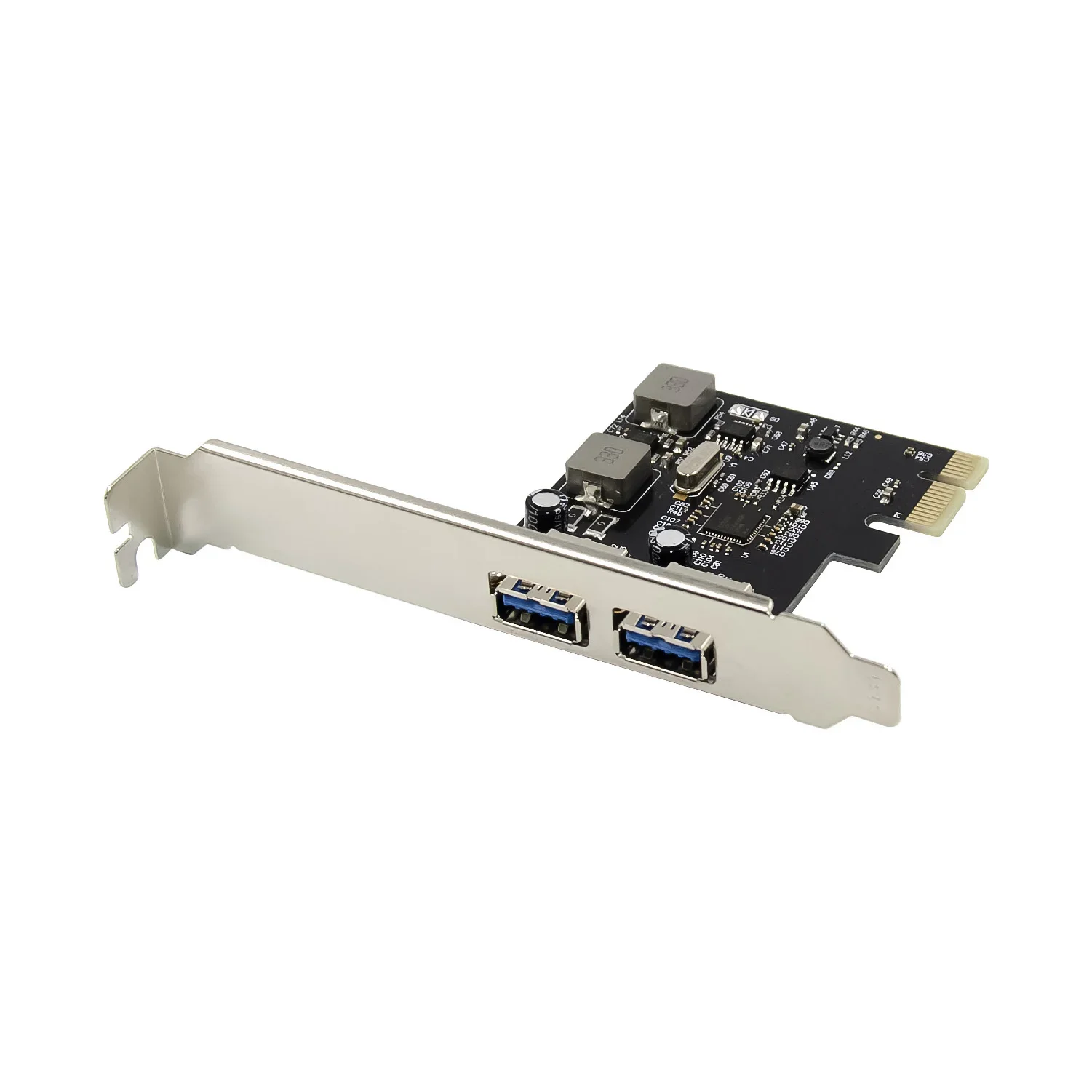 2 Port USB 3.0 PCI-E Expansion Card External PCIe to dual ports USB3.0 Card With 2 Power Modules Desktop NEC chipset win10