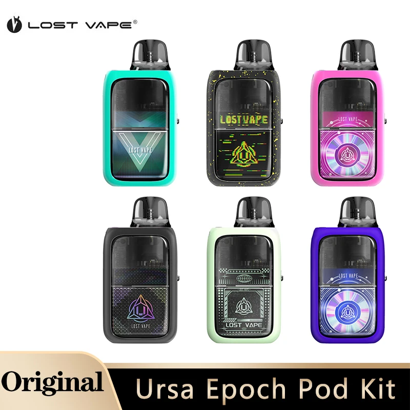 Original Lost Vape Ursa Epoch Pod Kit 25W 1000mAh Battery RDL/MTL Vaping 2.5ml Ursa Cartridge V2 E Cigarette Vaporizer