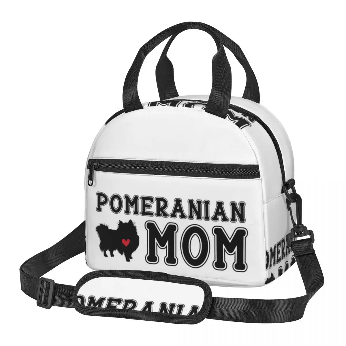 

Сумки для обеда с померанским шпицем для мамы, изолированная коробка для бенто, портативная сумка для обеда, сумки для пикника, сумка-холодильник для женщин и детей