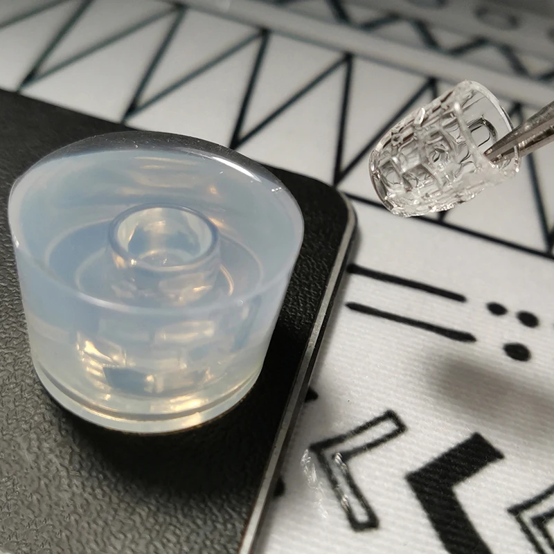 1pc mini molde 1:12 casa de bonecas em miniatura copo água cerveja vidro leite xícara chá diy molde silicone casa boneca acessórios (apenas molde)