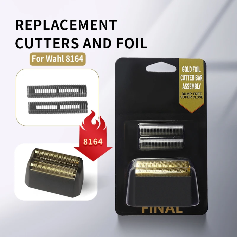 Professional 5 Star Service Finale Shaver Replacement Foil And Blade Cutter Head For Wahl 8164 Hair Clipper Barber Accessories