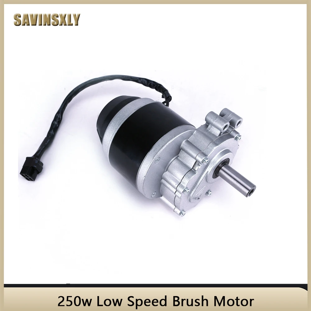 250w 24v 75rpm / 120rpm Low Speed Brush Motor, 44mm Longer Shaft, Shaft Diameter 17mm , Wheel Chair Used DC Gear Brushed Motor.