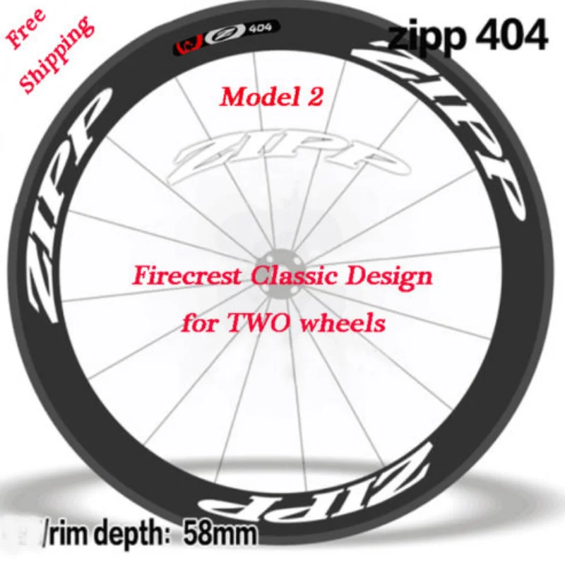 Two Wheelset Stickers for 404 Model 1/2 Vinyl Antifade Road Bike Decals Bicycle Cycling Accessories Rims Stickers Free Shipping