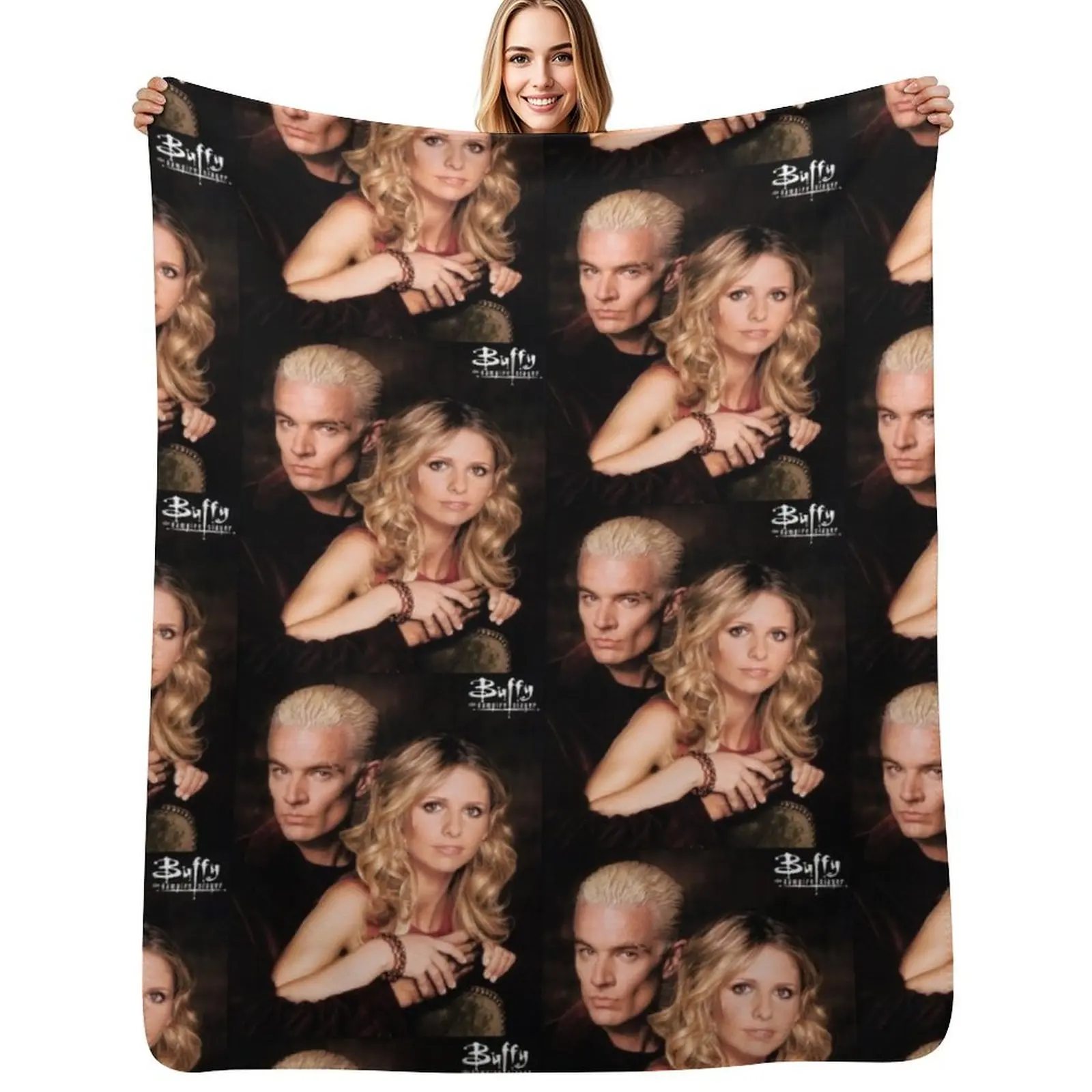 SPIKE - BUFFY Throw Blanket Cozy Light Blanket for Travel Camping Picnic